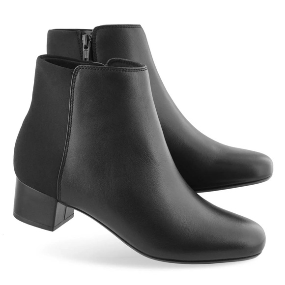 NIB Clarks Chartli Valley Black Suede Ankle Boots Booties - Picture 15 of 16